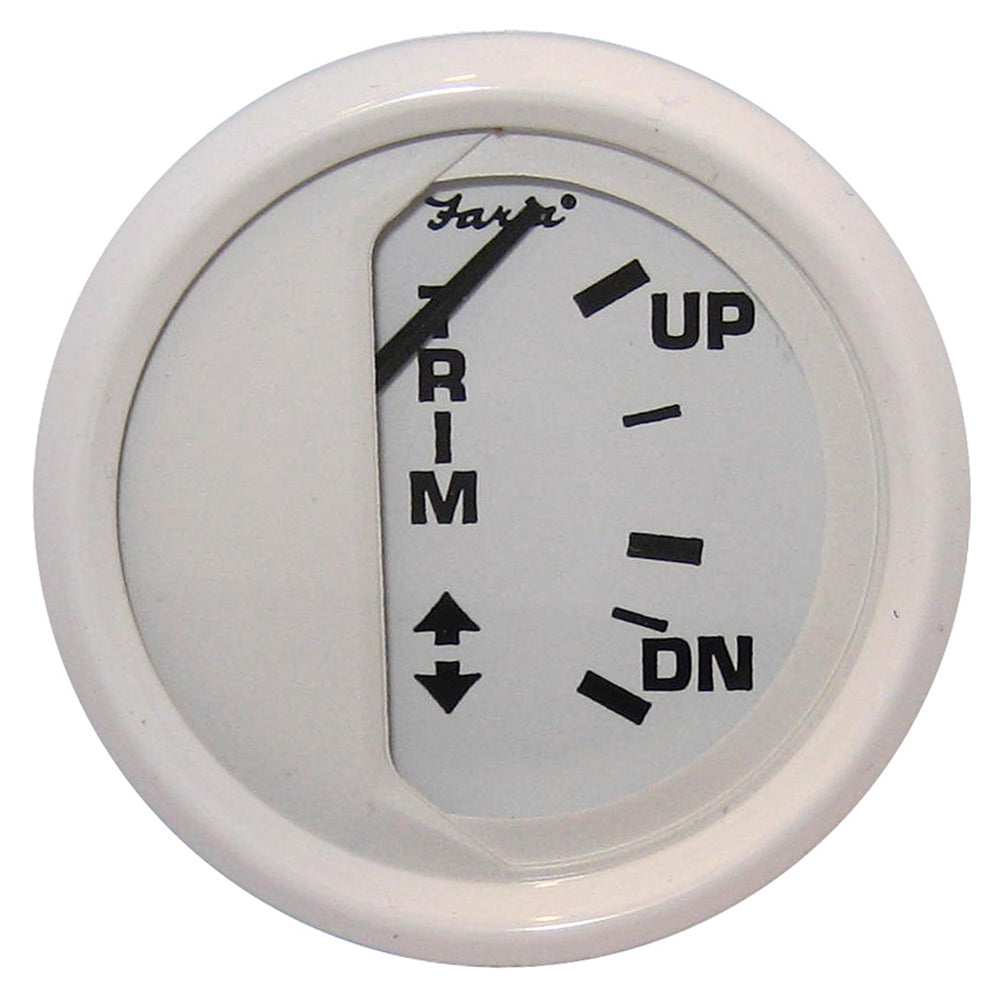 Faria Dress White 2" Trim Gauge (Mercury / Mariner / Mercruiser / Volvo DP / Yamaha 01 and newer) [13122] - Premium Gauges from Faria Beede Instruments - Just $28.99! 