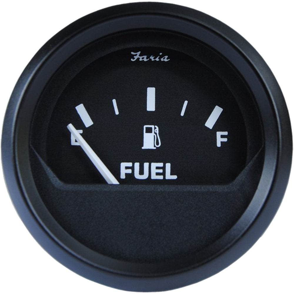 Faria Euro Black 2" Fuel Level Gauge [12801] - Premium Gauges from Faria Beede Instruments - Just $27.99! 