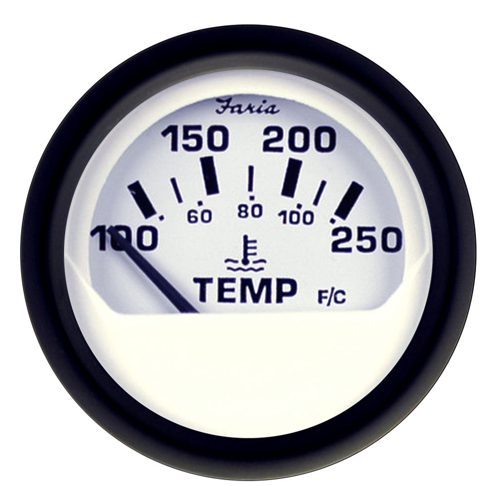 Faria Euro White 2" Water Temperature Gauge (100-250 DegreeF) [12904] - Premium Gauges from Faria Beede Instruments - Just $26.99! 