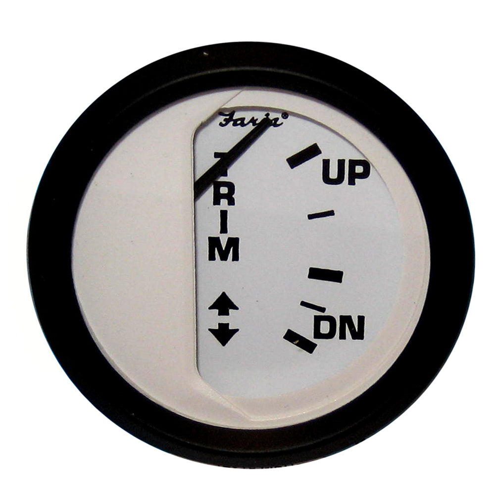 Faria Euro White 2" Trim Gauge f/ Mercury / Mariner /Mercruiser/Volvo DP/ Yamaha 01 and Newer [12916] - Premium Gauges from Faria Beede Instruments - Just $27.99! 