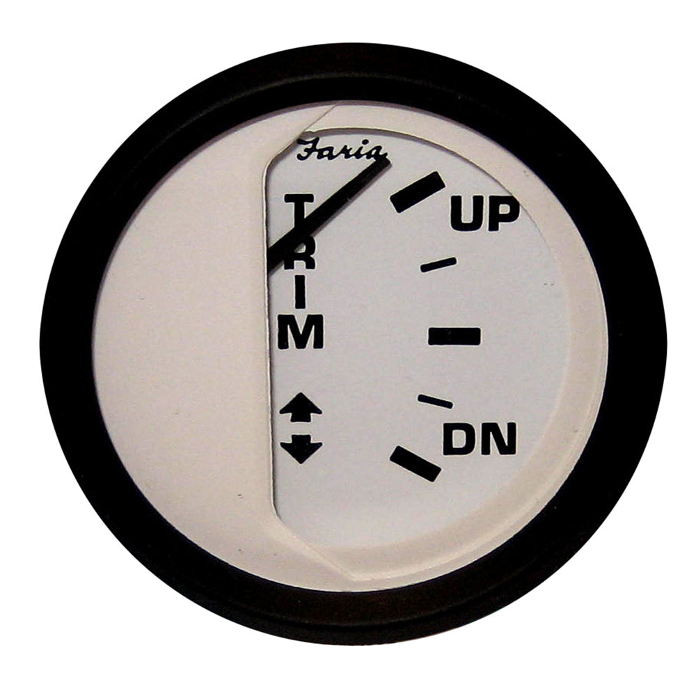 Faria Euro White 2" Trim Gauge f/ Johnson/Evinrude/Suzuki (Outboard) [12915] - Premium Gauges from Faria Beede Instruments - Just $27.99! 