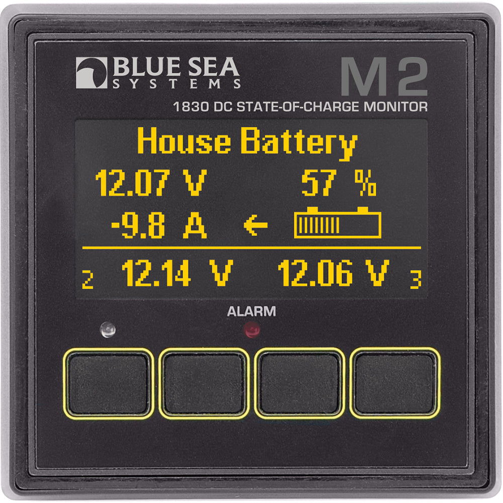 Blue Sea 1830 M2 DC SoC State of Charge Monitor [1830] - Brand_Blue Sea Systems, Electrical, Electrical | Meters & Monitoring - Blue Sea Systems - Meters & Monitoring
