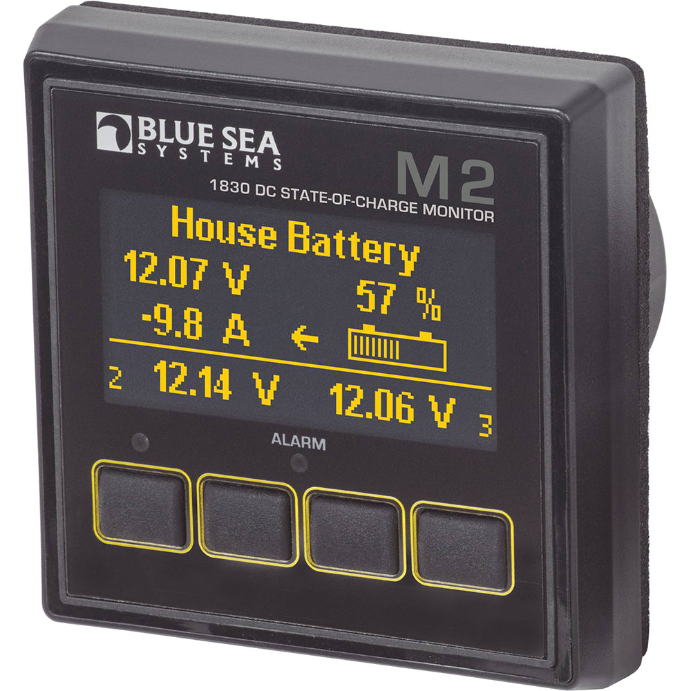 Blue Sea 1830 M2 DC SoC State of Charge Monitor [1830] - Premium Meters & Monitoring from Blue Sea Systems - Just $298.99! 