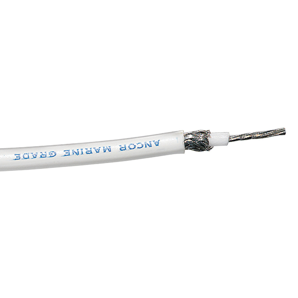 Ancor RG-213 White Tinned Coaxial Cable - 100' [151710] - Premium Wire from Ancor - Just $138.99! 