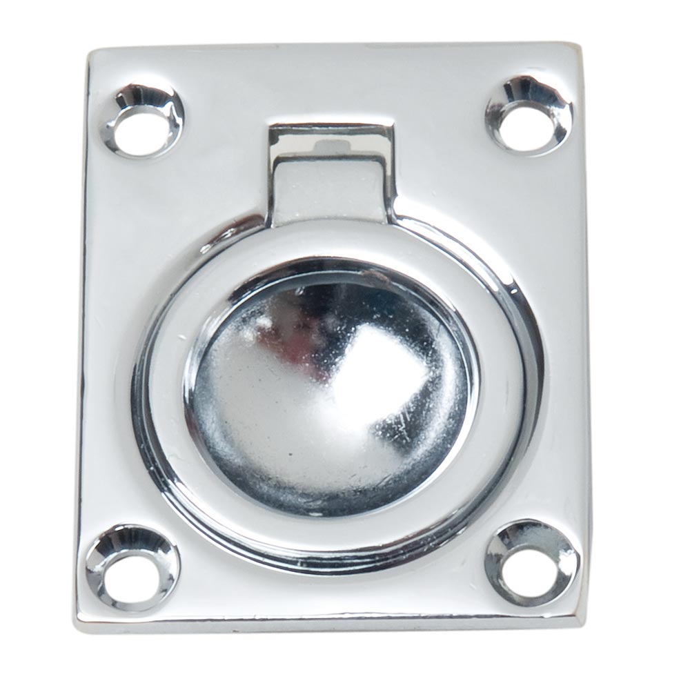 Perko Flush Ring Pull - Chrome Plated Zinc [0841DP0CHR] - Premium Latches from Perko - Just $15.99! 