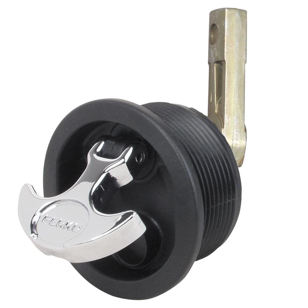 Perko Flush Mount Latch - Straight Cam Bar - 2.5" Hole - Black [1092DP3BLK] - Premium Latches from Perko - Just $47.99! 