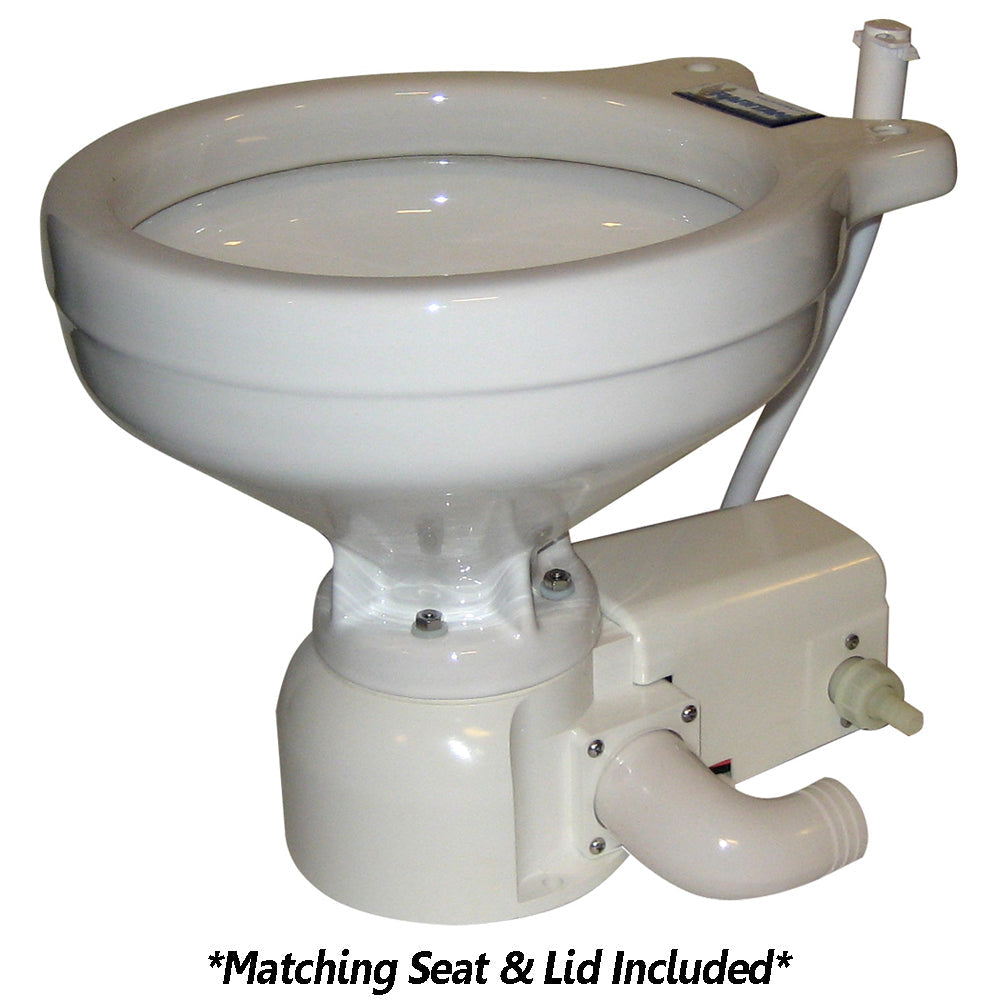 Raritan Sea Era Toilet - Household Style - Freshwater Solenoid - Straight  90 Discharge - Smart Toilet Control - 12v [162HF012] - Premium Marine Sanitation from Raritan - Just $1016.99! 