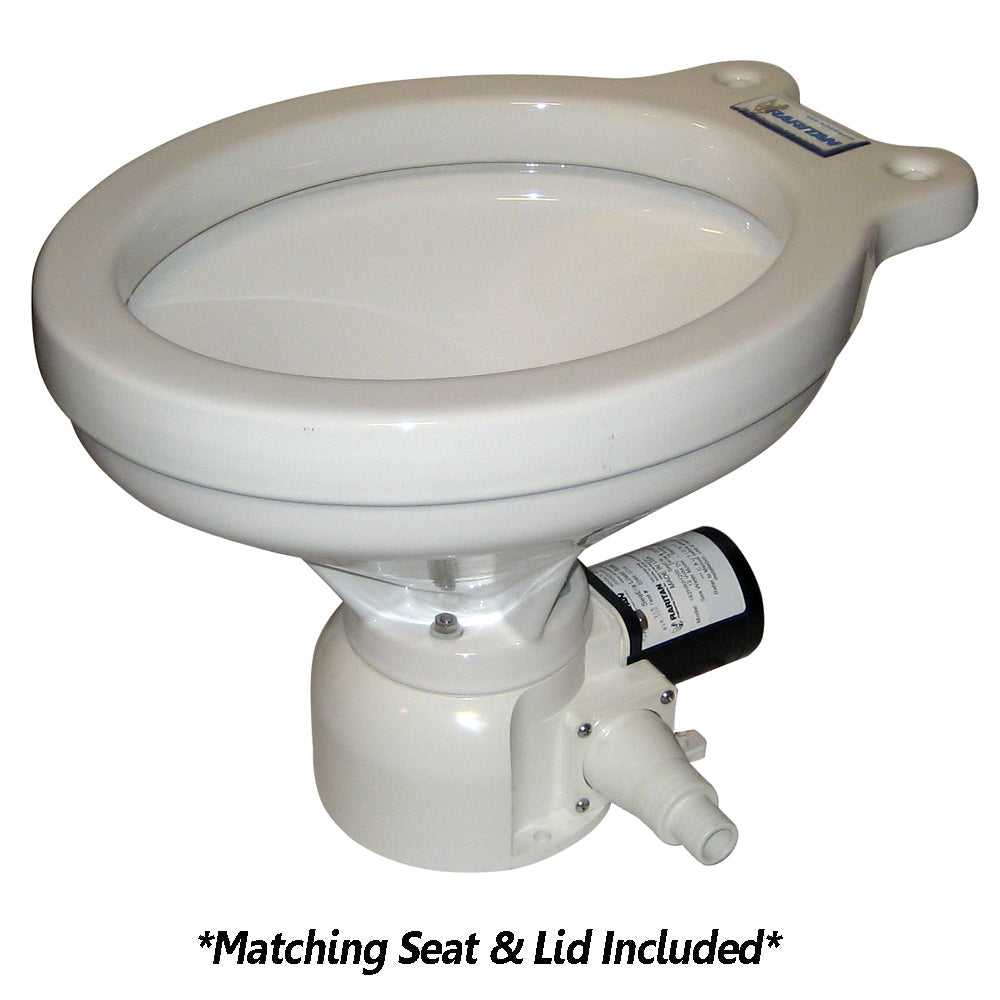 Raritan Sea Era Toilet - Household Style - Remote Intake Pump - Straight  90 Discharge - Smart Toilet Control - 12v [162HR012] - Premium Marine Sanitation from Raritan - Just $1016.99! 