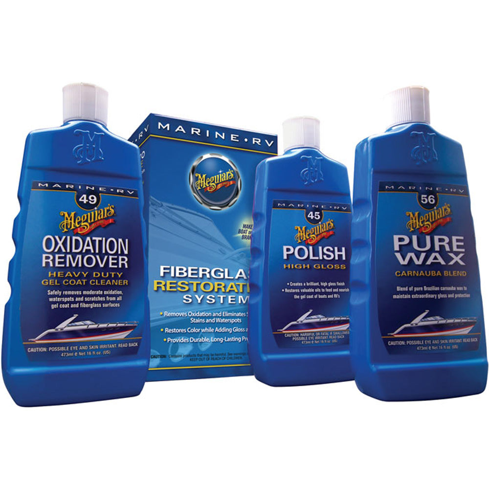 Meguiar's MG Fiberglass Oxidation Removal Kit [M4965] - Premium Cleaning from Meguiar's - Just $42.99! Shop now at Boat Gear Depot