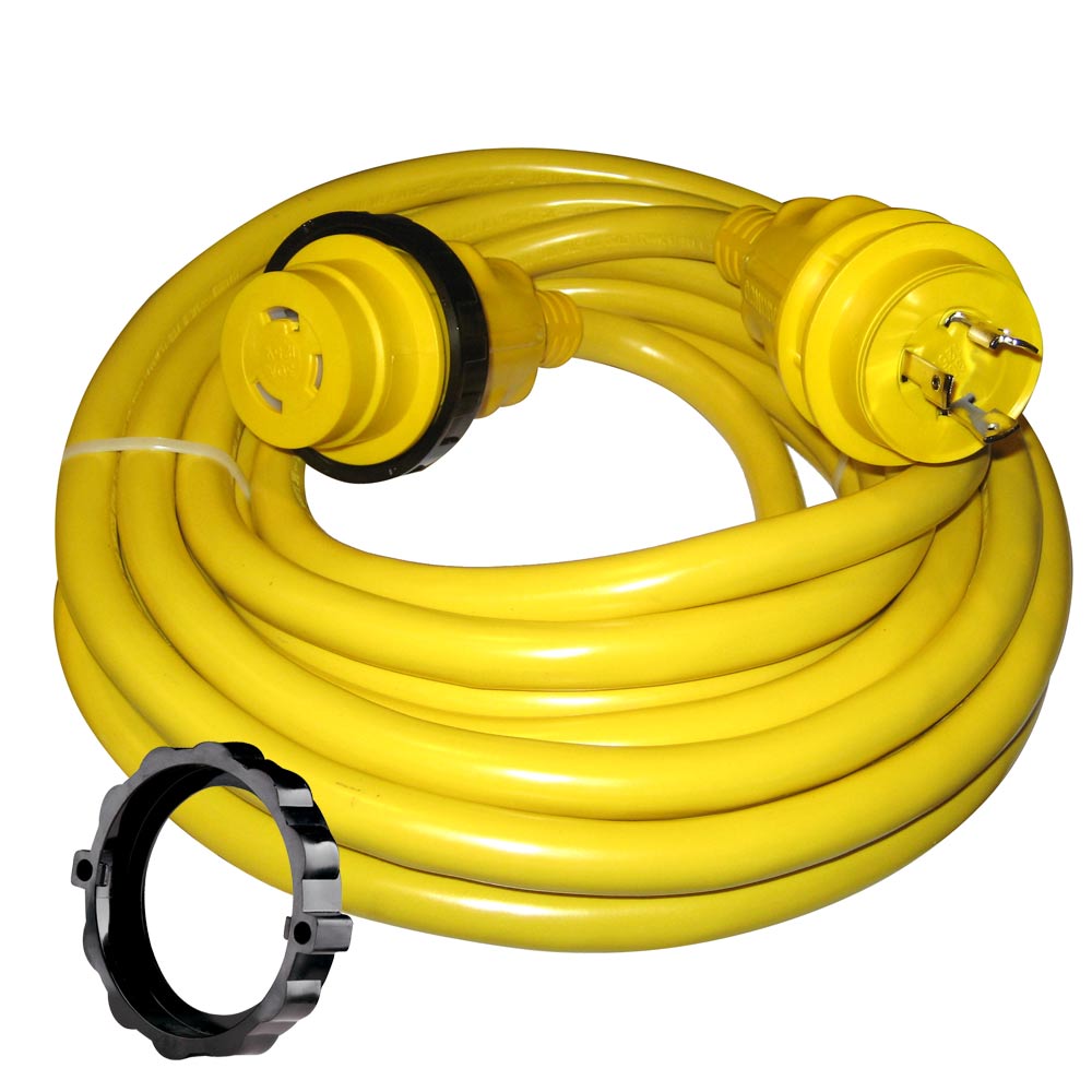 Marinco 30 Amp Power Cord Plus Cordset - 35' - Yellow [35SPP] - Boat Outfitting, Boat Outfitting | Shore Power, Brand_Marinco, Electrical, Electrical | Shore Power - Marinco - Shore Power