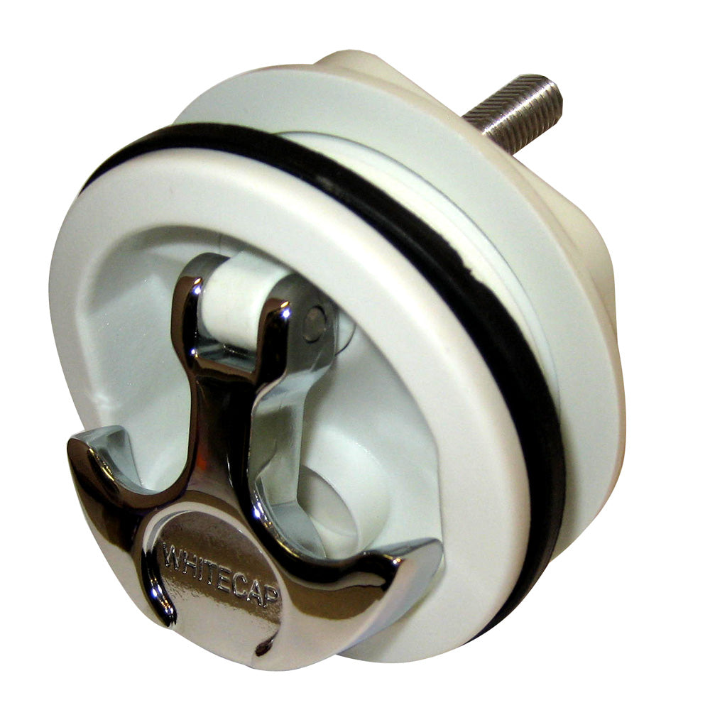 Whitecap T-Handle Latch - Chrome Plated Zamac/White Nylon - No Lock - Freshwater Use Only [S-230WC] - Premium Latches from Whitecap - Just $26.99! 