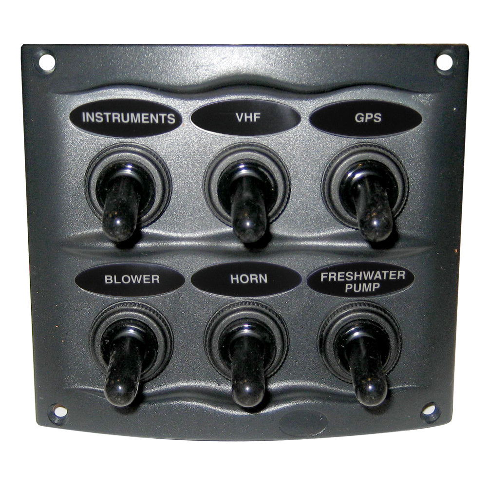 BEP Waterproof Panel - 6 Switches - Grey [900-6WP] - Premium Electrical Panels from BEP Marine - Just $55.99! 