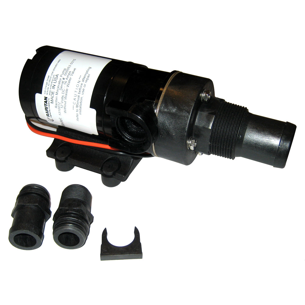 Raritan Macerator Pump - 12v w/Barb Adapter [5310012] - Premium Marine Sanitation from Raritan - Just $272.99! 