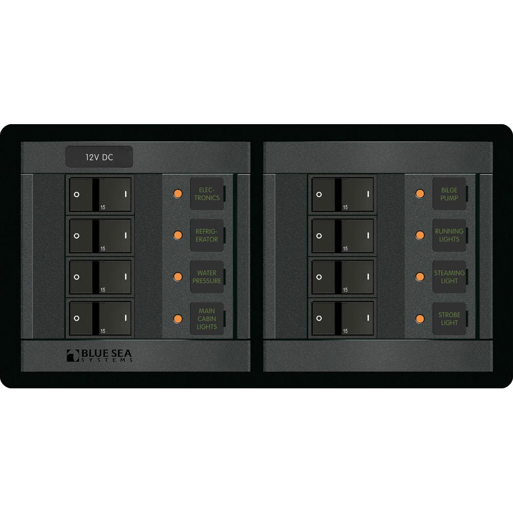 Blue Sea 1225 12V DC 8 Position - Horizontal [1225] - Premium Electrical Panels from Blue Sea Systems - Just $347.99! 