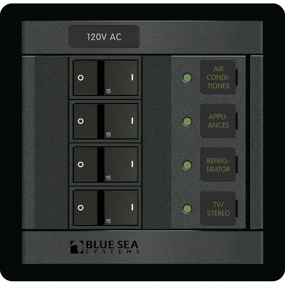 Blue Sea 1210 120V AC 4 Position [1210] - Premium Electrical Panels from Blue Sea Systems - Just $219.99! 