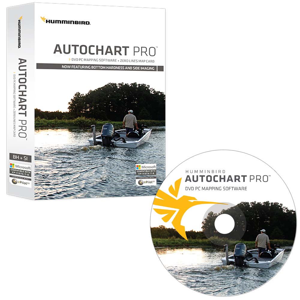 Humminbird AutoChart PRO DVD PC Mapping Software w/Zero Lines Map Card [600032-1] - Premium Humminbird from Humminbird - Just $195.99! 