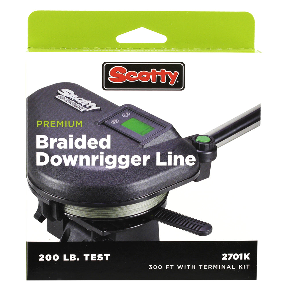 Scotty Premium Power Braid Downrigger Line - 300ft of 200lb Test [2701K] - Premium Downrigger Accessories from Scotty - Just $46.99! 