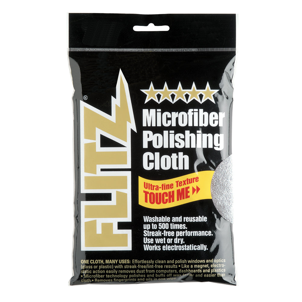 Flitz Microfiber Polishing Cloth - 16" x 16" - Single Bag [MC200] - Premium Cleaning from Flitz - Just $4.95! 