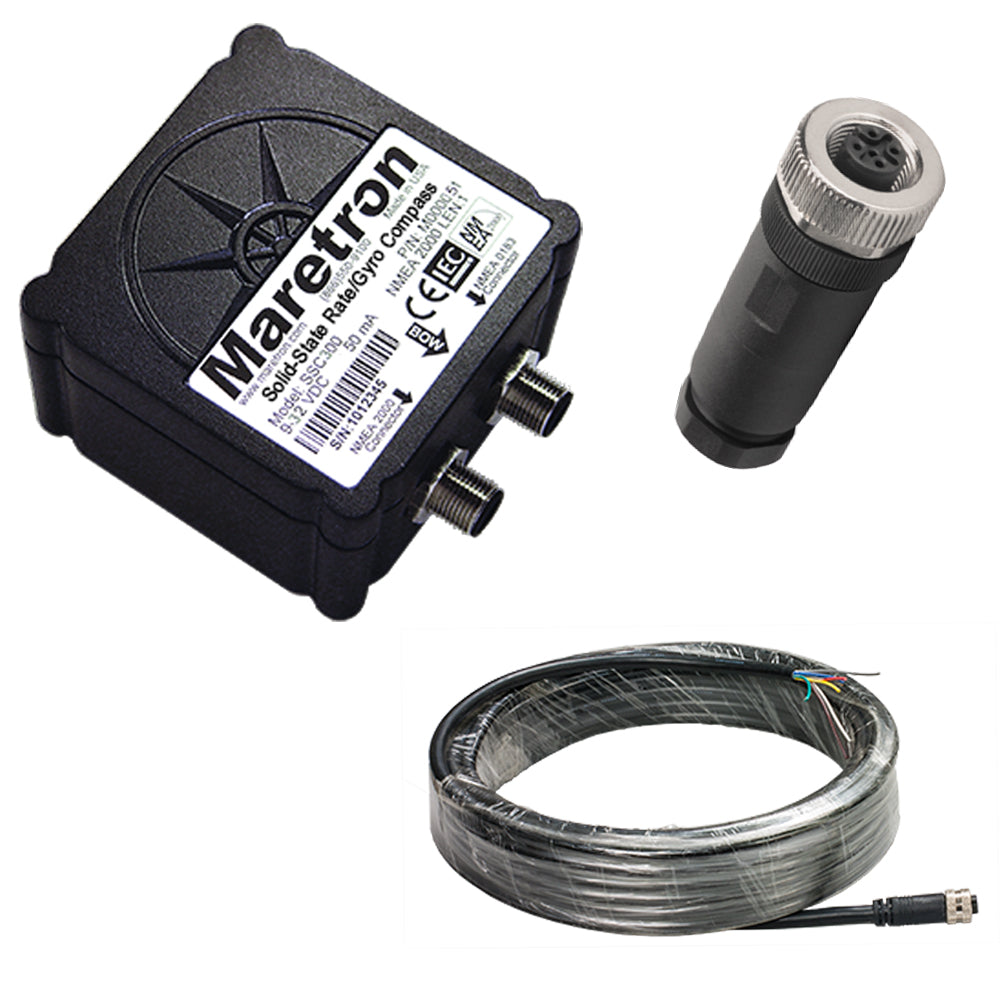Maretron Solid-State Rate/Gyro Compass w/10m Cable & Connector [SSC300-01-KIT] - Brand_Maretron, Marine Navigation & Instruments, Marine Navigation & Instruments | NMEA Cables & Sensors - Maretron - NMEA Cables & Sensors