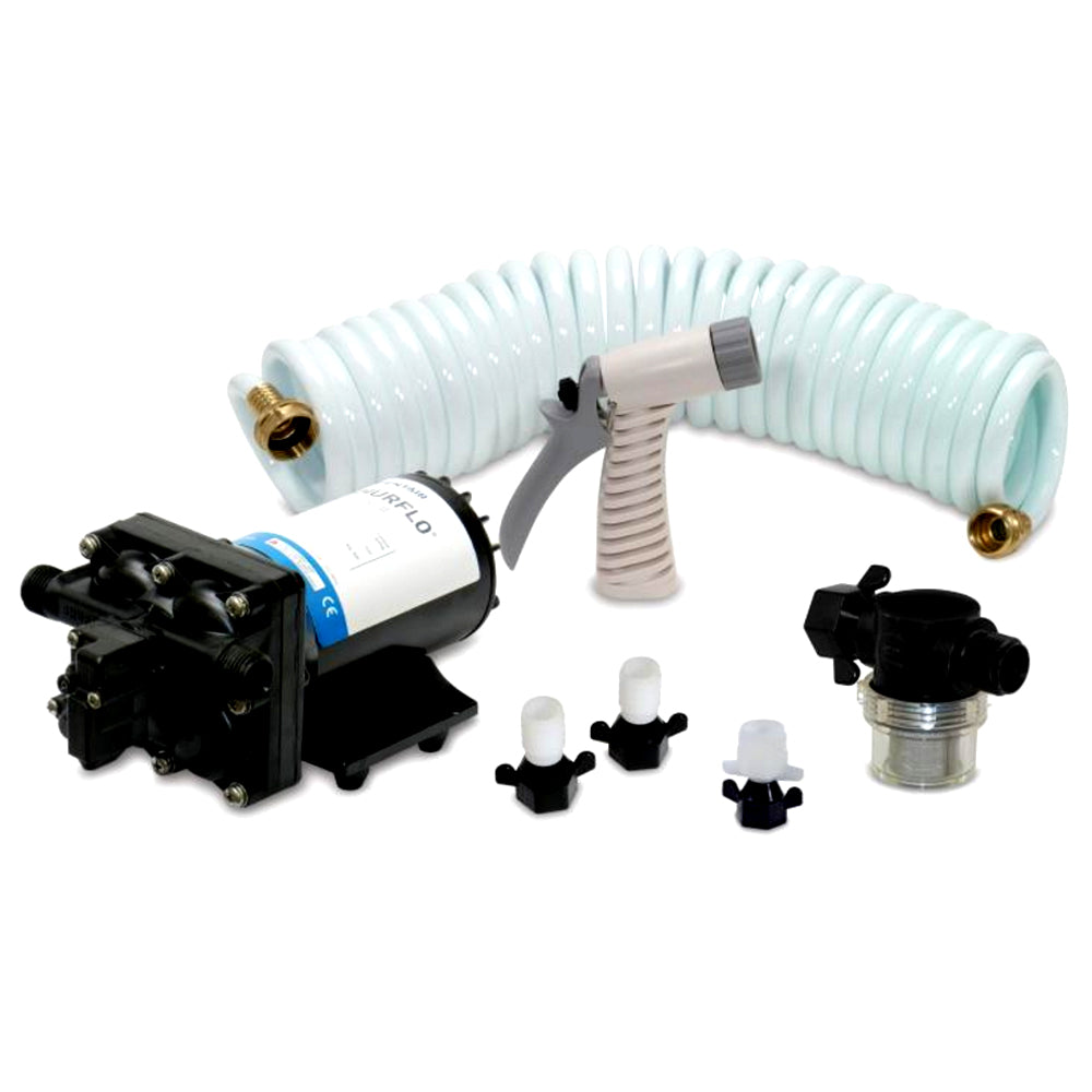 Shurflo by Pentair BLASTERII Washdown Kit - 12VDC, 3.5GPM w/25 Hose, Nozzle, Strainer  Fittings [4338-121-E07] - Premium Washdown / Pressure Pumps from Shurflo by Pentair - Just $236.99! 