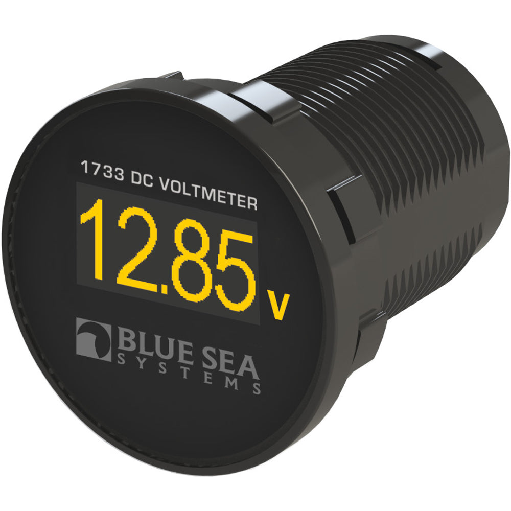 Blue Sea 1733 Mini OLED DC Voltmeter [1733] - Premium Meters & Monitoring from Blue Sea Systems - Just $46.99! 