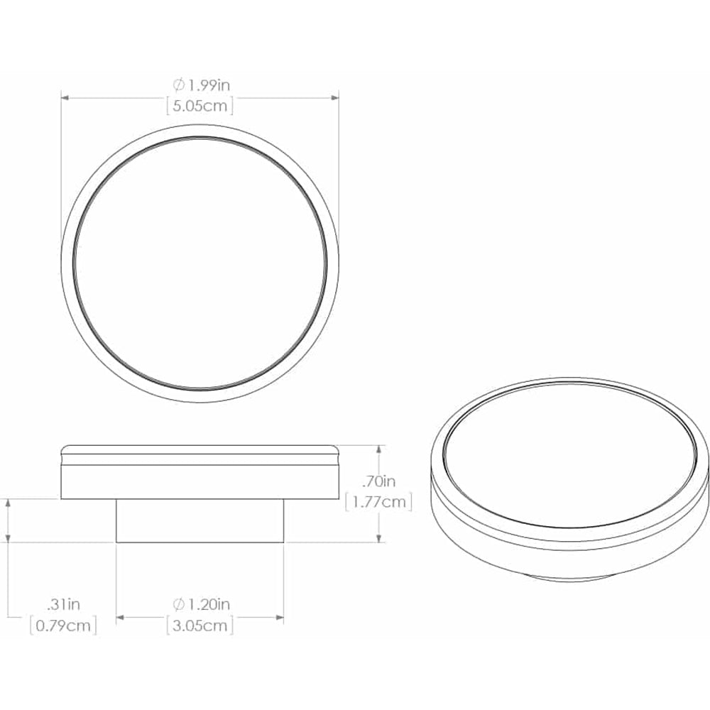 Lumitec Halo Flush Mount Down Light Spectrum RGBW - Brushed Housing [112807] - Premium Dome/Down Lights from Lumitec - Just $113.99! 