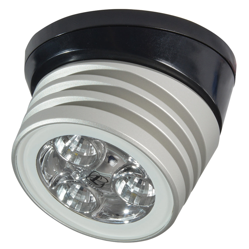 Lumitec Zephyr LED Spreader/Deck Light -Brushed, Black Base - White Non-Dimming [101326] - Premium Flood/Spreader Lights from Lumitec - Just $147.99! 