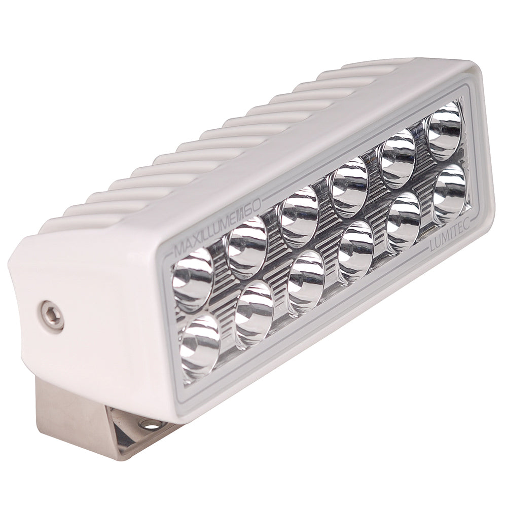 Lumitec Maxillume h60 - Trunnion Mount Flood Light - White Dimming - White Housing [101334] - Premium Flood/Spreader Lights from Lumitec - Just $417.99! 