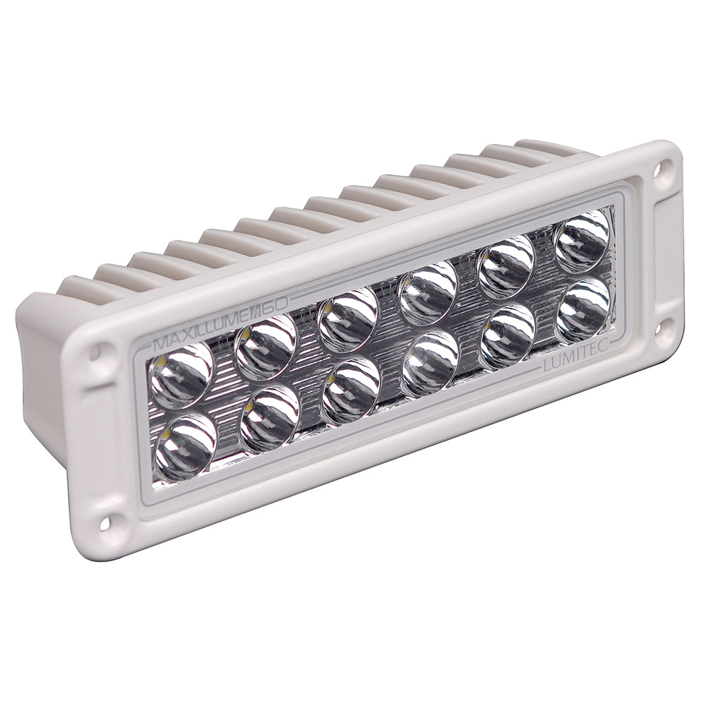 Lumitec Maxillumeh60 - Flush Mount Flood Light - White Housing - White Dimming [101336] - Premium Flood/Spreader Lights from Lumitec - Just $416.99! 