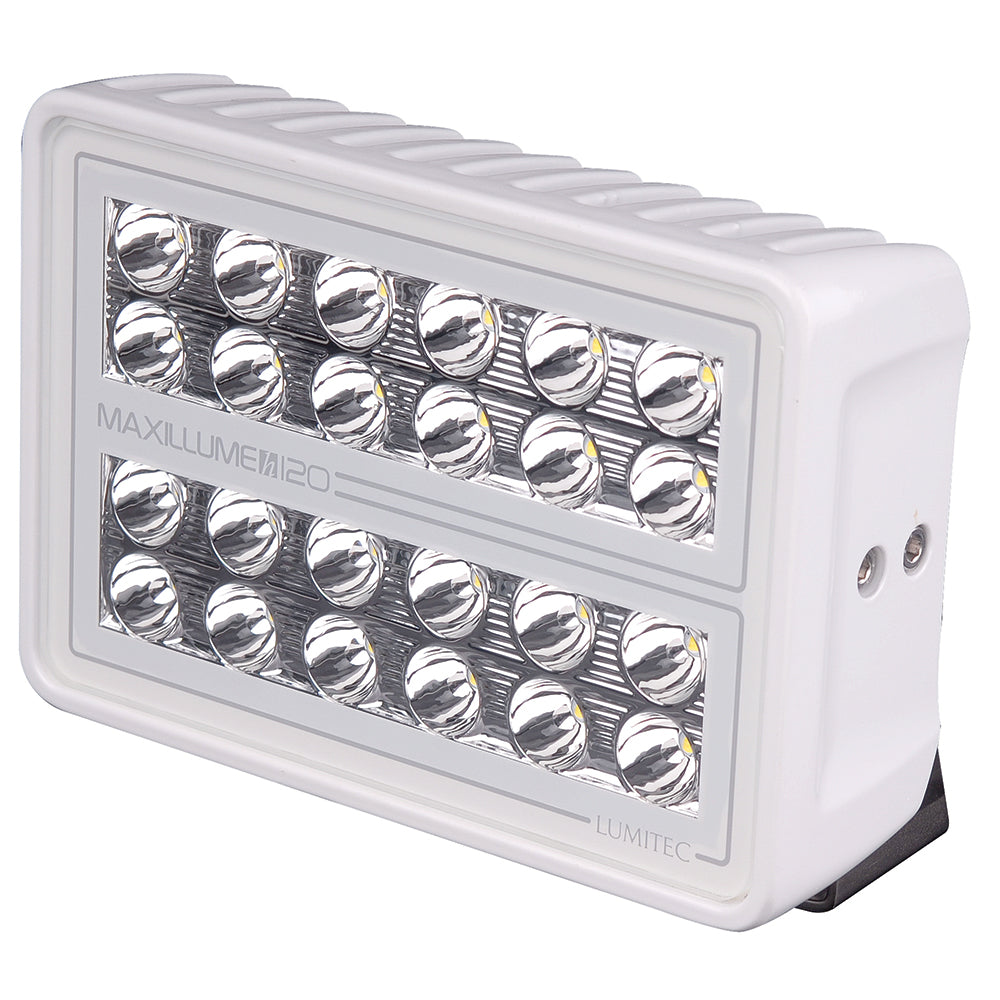 Lumitec Maxillume h120 - Trunnion Mount Flood Light - White Housing - White Dimming [101346] - Premium Flood/Spreader Lights from Lumitec - Just $606.99! 