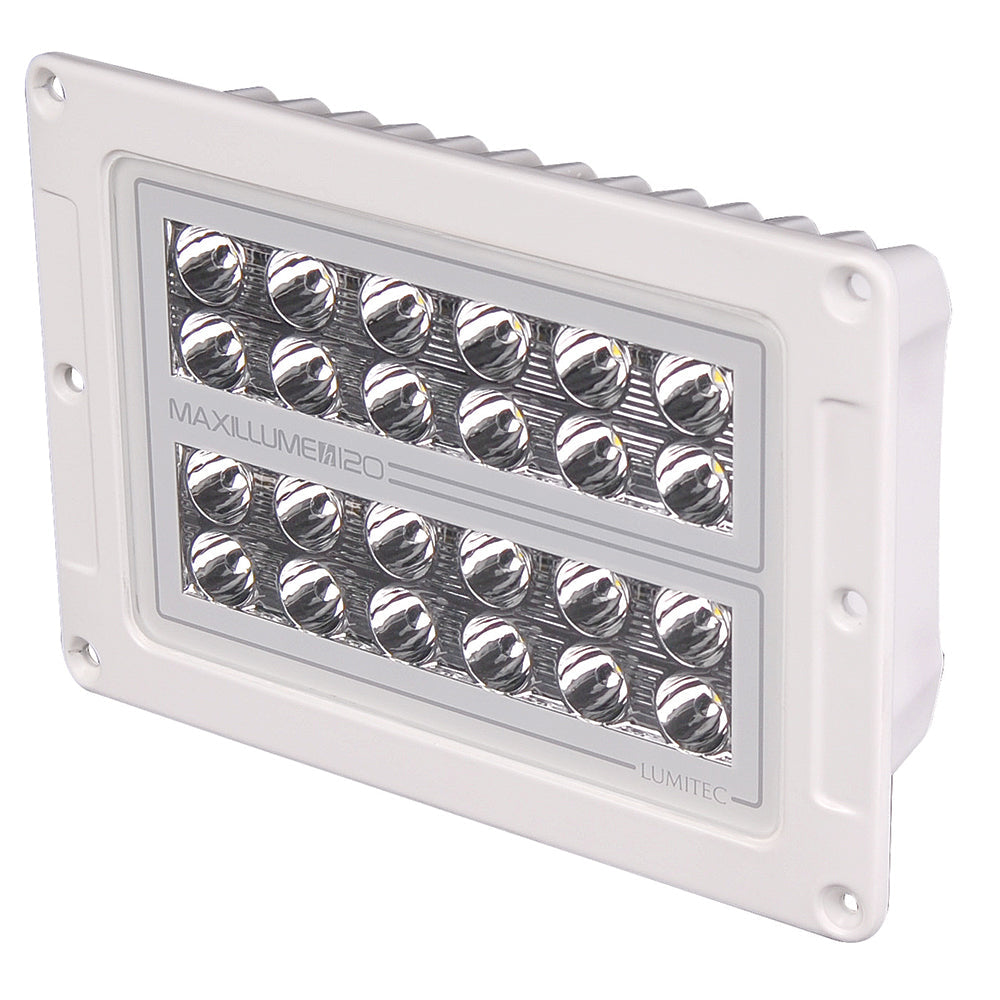 Lumitec Maxillume h120 - Flush Mount Flood Light - White Housing - White Dimming [101348] - Premium Flood/Spreader Lights from Lumitec - Just $605.99! 