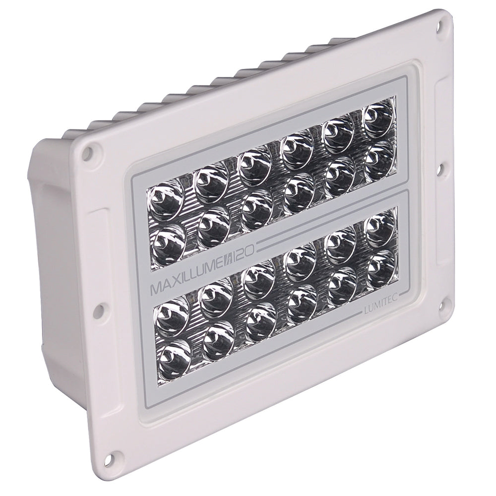 Lumitec Maxillume h120 - Flush Mount Flood Light - White Housing - White Dimming [101348] - Premium Flood/Spreader Lights from Lumitec - Just $605.99! 