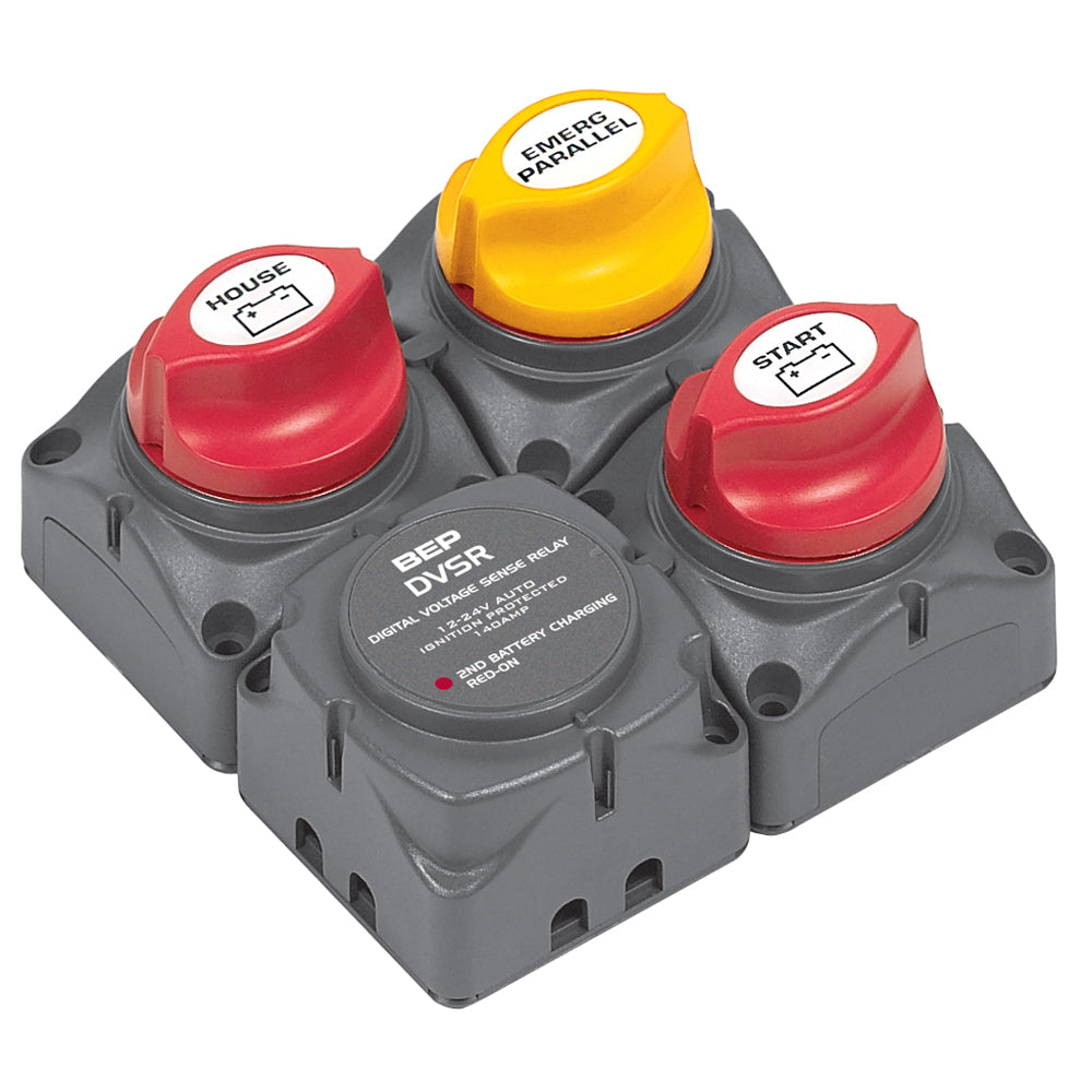 BEP Square Battery Distribution Cluster f/Single Engine w/Two Battery   Banks [716-SQ-140A-DVSR] - Premium Battery Management from BEP Marine - Just $190.99! 