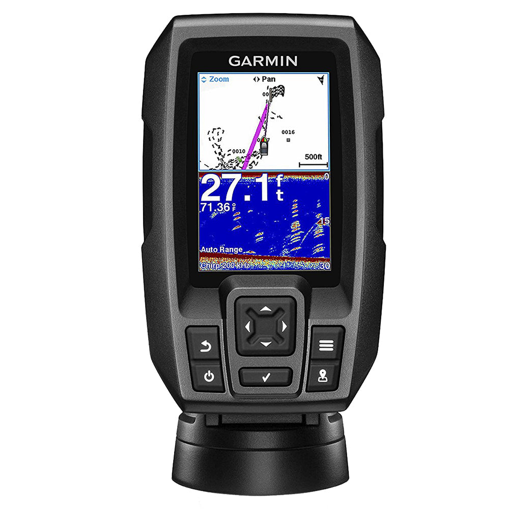 Garmin STRIKER 4 FishFinder w/4-Pin, 77/200kHz TM Transducer [010-01550-00] - Premium Fishfinder Only from Garmin - Just $119.99! 