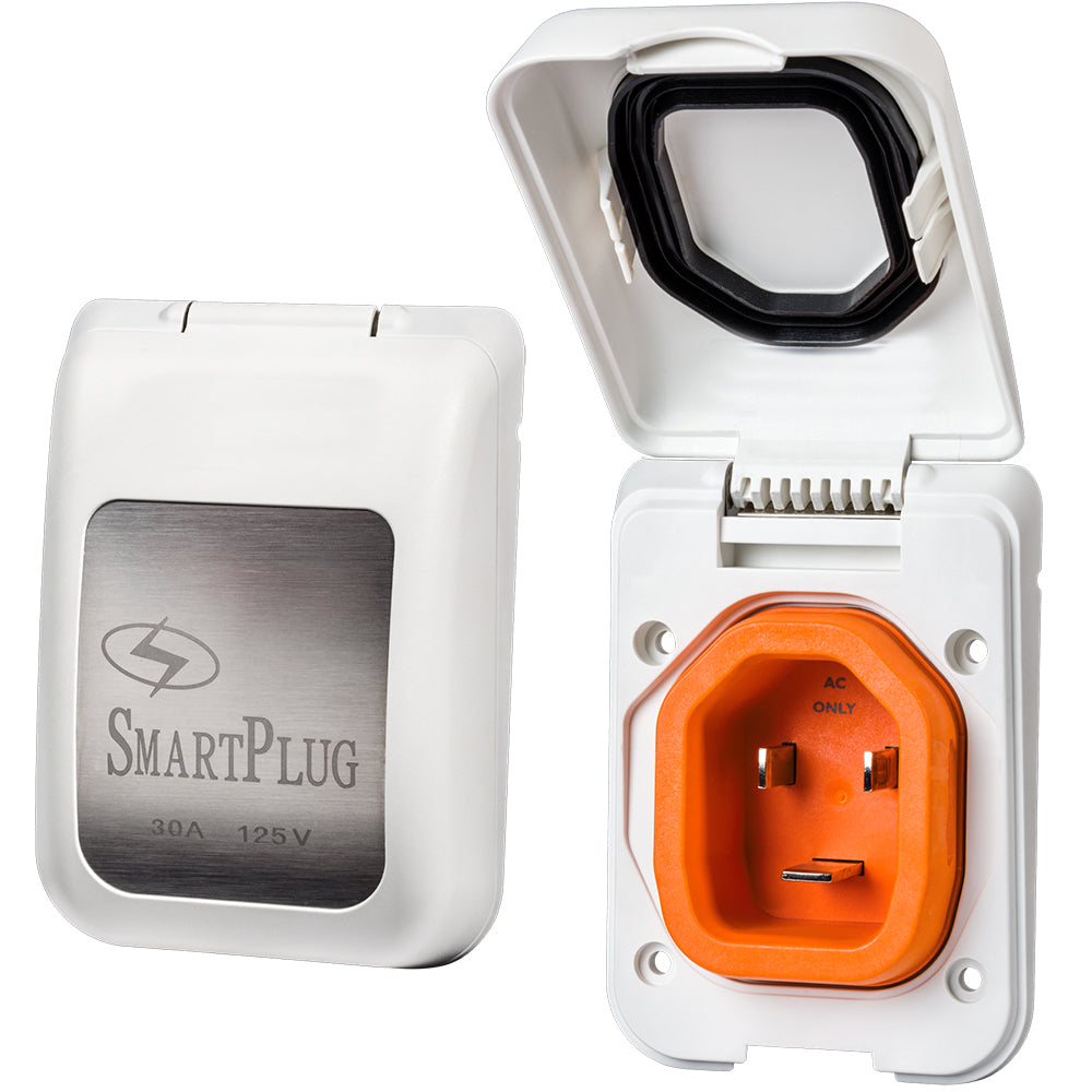SmartPlug 30 AMP Male Non-Metallic Inlet Cover - White [BM30PW] - Brand_SmartPlug, Electrical, Electrical | Accessories, MAP - SmartPlug - Accessories