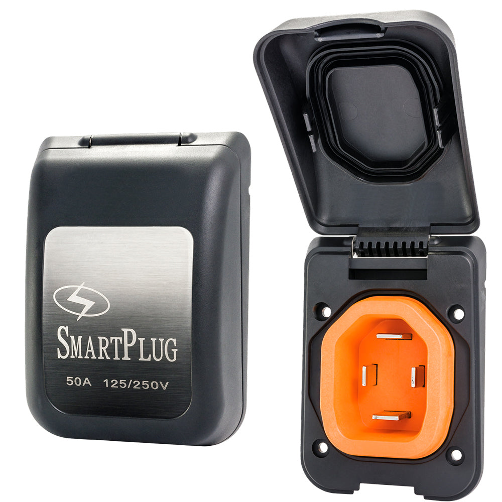 SmartPlug 50 AMP Male Non-Metallic Inlet Cover - Black [BM50PB] - Brand_SmartPlug, Electrical, Electrical | Accessories, MAP - SmartPlug - Accessories