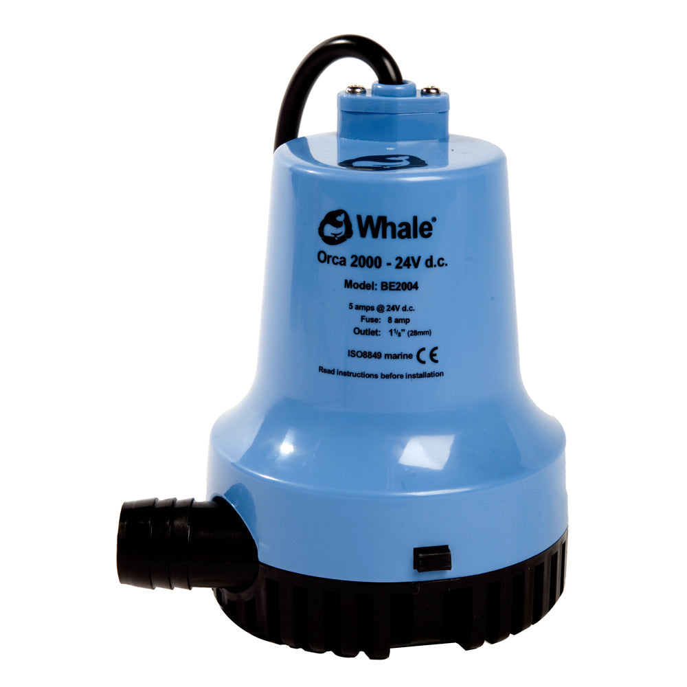 Whale Orca 2000 GPH Submersible Bilge Pump 12V [BE2002] - Premium Bilge Pumps from Whale Marine - Just $100.99! 