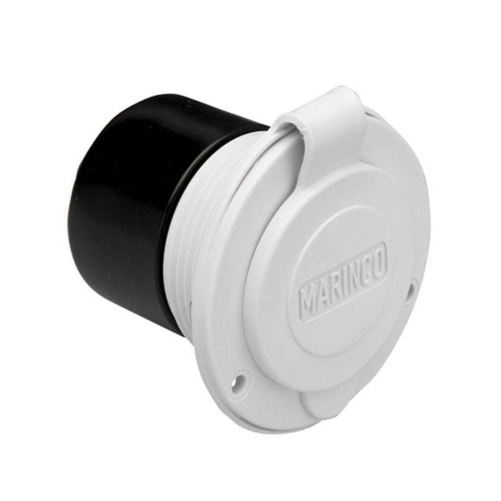 Marinco 15A 125V On-Board Charger Inlet - Front Mount - White [150BBIW] - 1st Class Eligible, Boat Outfitting, Boat Outfitting | Shore Power, Brand_Marinco, Electrical, Electrical | Shore Power - Marinco - Shore Power