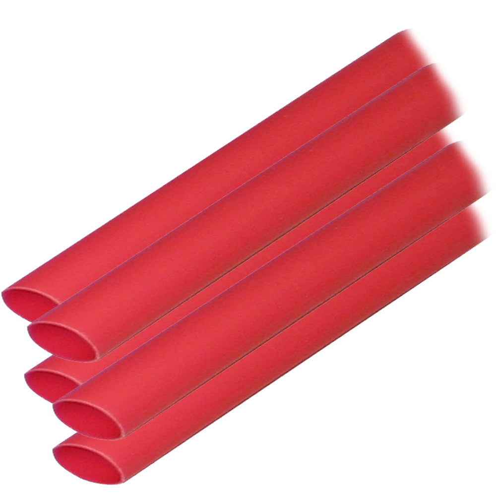 Ancor Adhesive Lined Heat Shrink Tubing (ALT) - 3/8" x 6" - 5-Pack - Red [304606] - Premium Wire Management from Ancor - Just $8.99! 