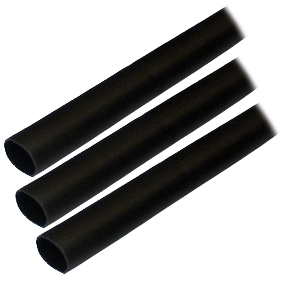 Ancor Adhesive Lined Heat Shrink Tubing (ALT) - 1/2" x 3" - 3-Pack - Black [305103] - Premium Wire Management from Ancor - Just $3.99! 