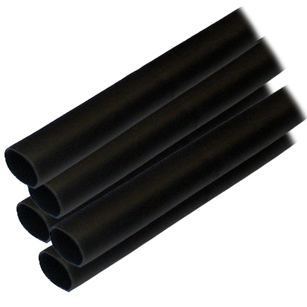 Ancor Adhesive Lined Heat Shrink Tubing (ALT) - 1/2" x 6" - 5-Pack - Black [305106] - Premium Wire Management from Ancor - Just $10.99! 