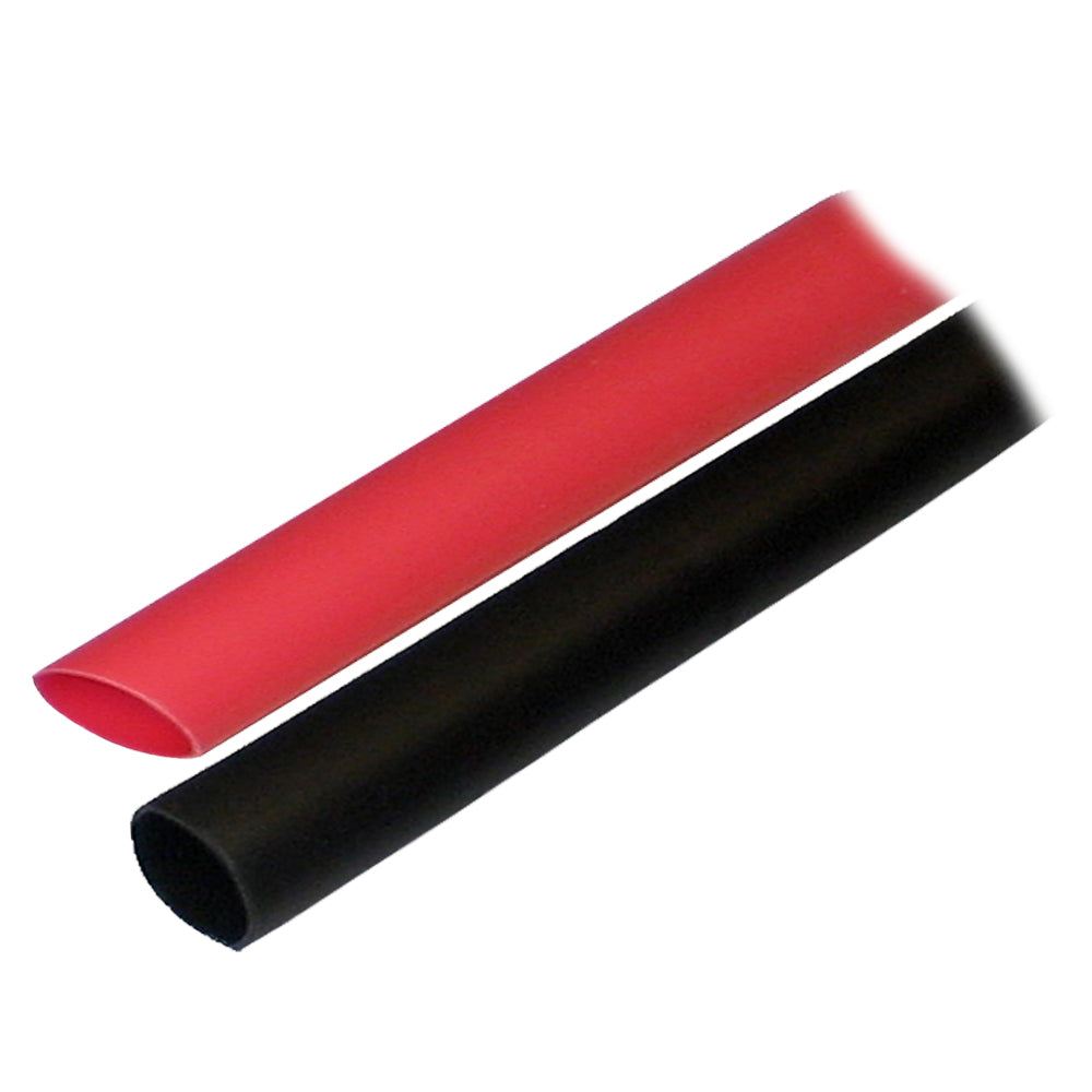 Ancor Adhesive Lined Heat Shrink Tubing (ALT) - 1/2" x 3" - 2-Pack - Black/Red [305602] - Premium Wire Management from Ancor - Just $3.99! 