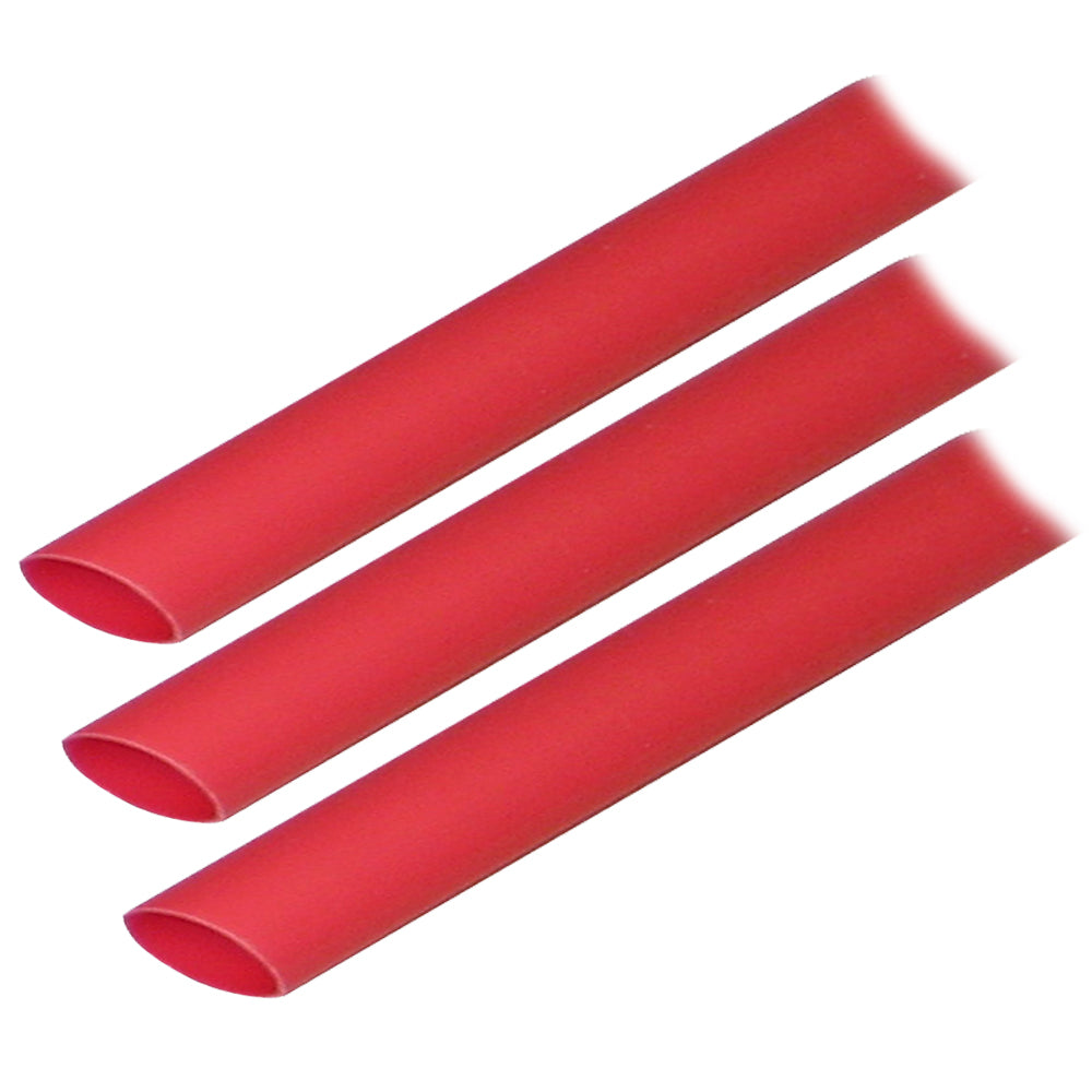 Ancor Adhesive Lined Heat Shrink Tubing (ALT) - 1/2" x 3" - 3-Pack - Red [305603] - Premium Wire Management from Ancor - Just $3.99! 