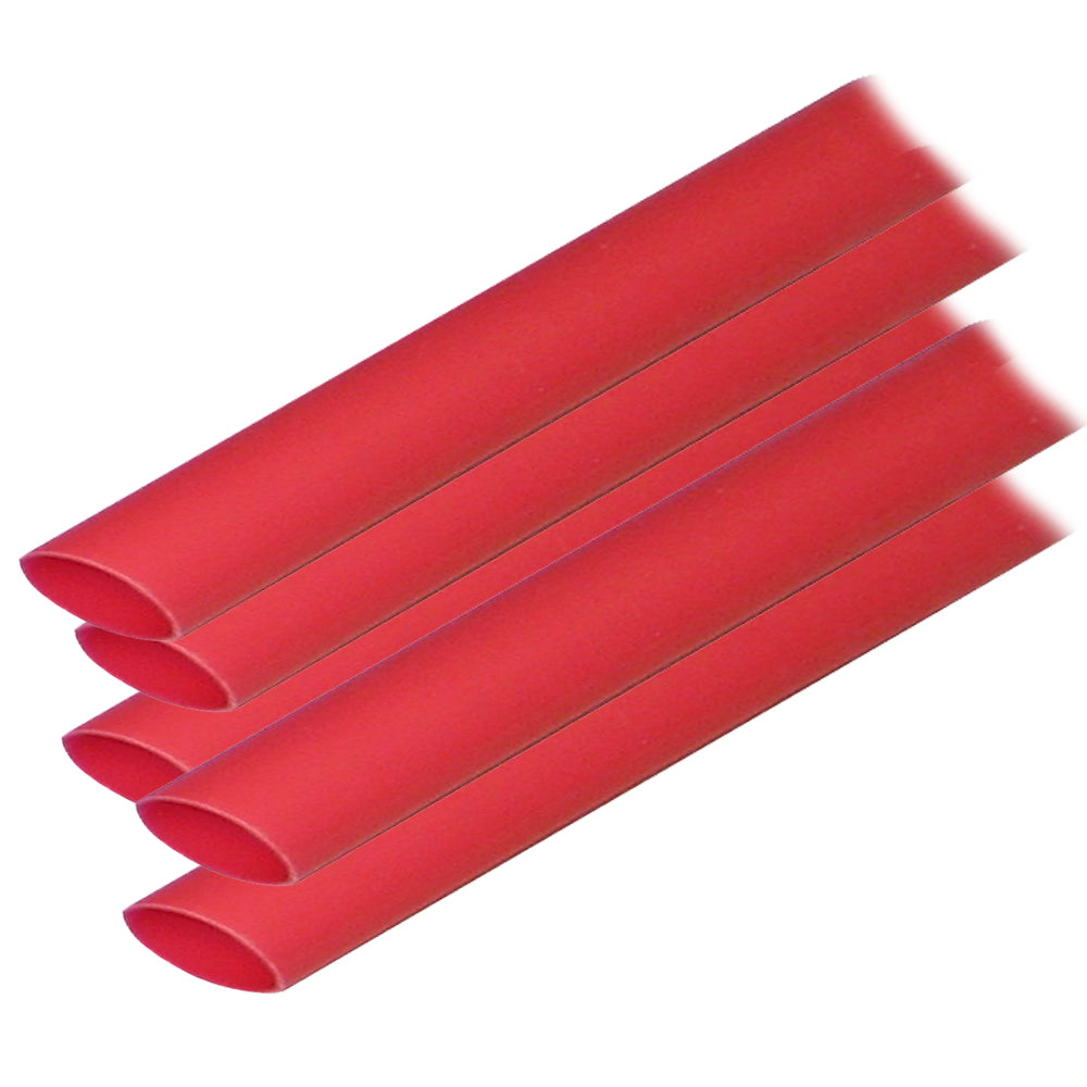 Ancor Adhesive Lined Heat Shrink Tubing (ALT) - 1/2" x 12" - 5-Pack - Red [305624] - Premium Wire Management from Ancor - Just $18.99! 