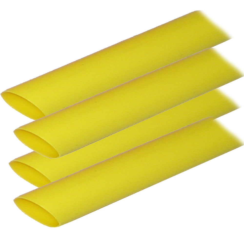 Ancor Adhesive Lined Heat Shrink Tubing (ALT) - 3/4" x 12" - 4-Pack - Yellow [306924] - Premium Wire Management from Ancor - Just $21.99! 