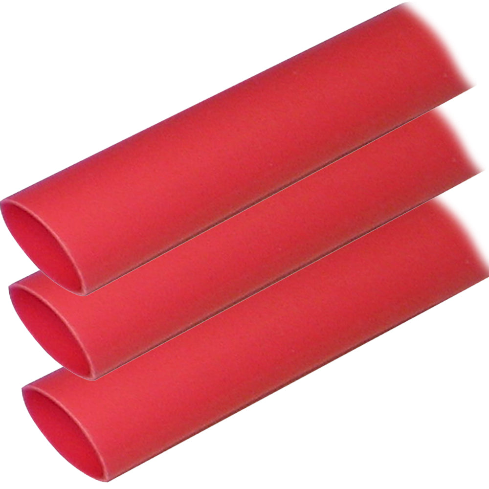 Ancor Adhesive Lined Heat Shrink Tubing (ALT) - 1" x 12" - 3-Pack - Red [307624] - Premium Wire Management from Ancor - Just $20.99! 