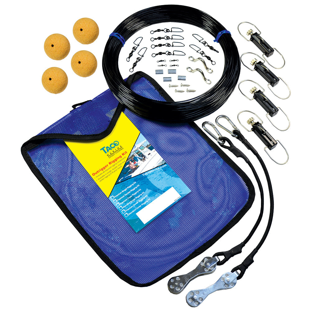 TACO Premium Mono Double Rigging Kit [RK-0002MP] - Brand_TACO Marine, Hunting & Fishing, Hunting & Fishing | Outrigger Accessories - TACO Marine - Outrigger Accessories