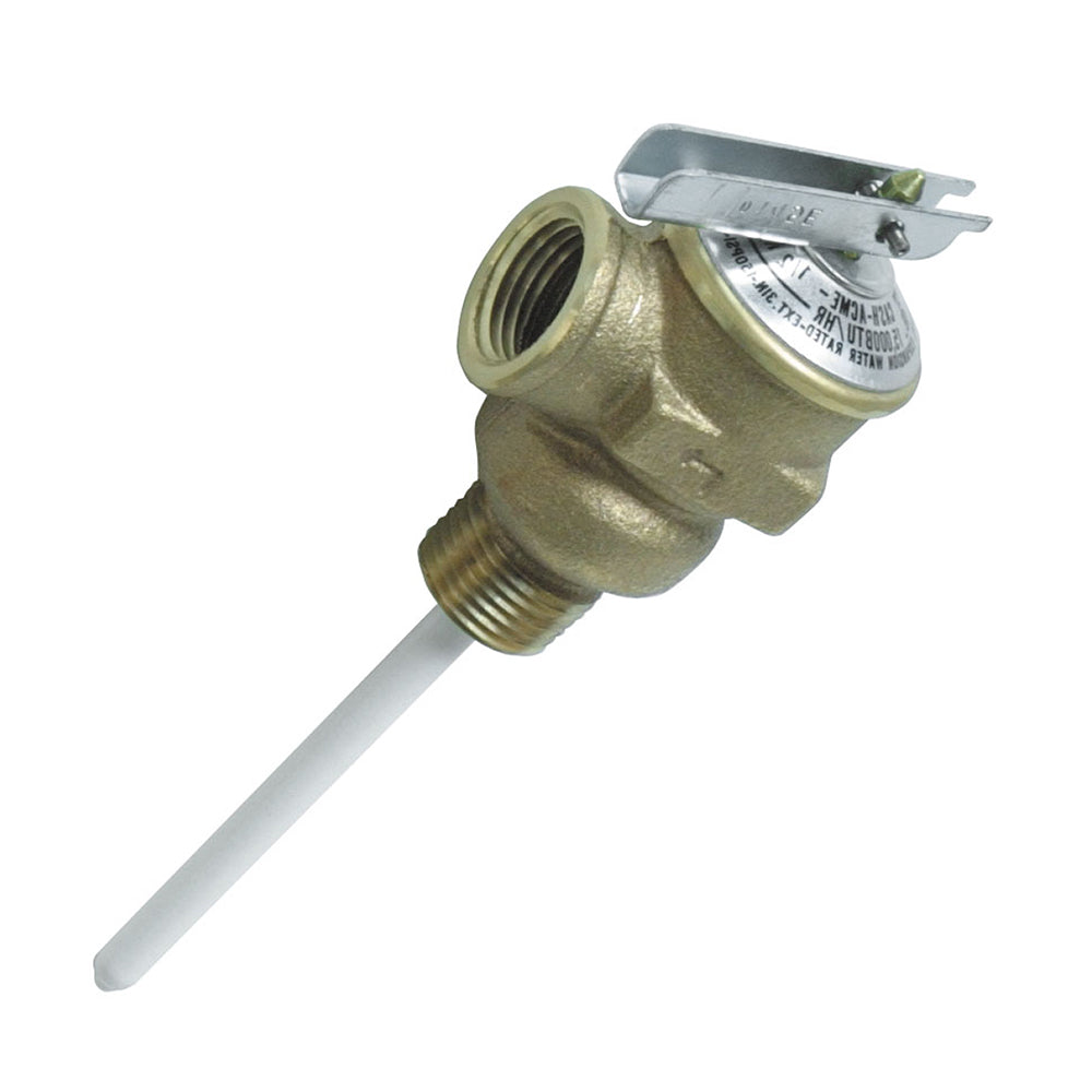 Camco Temperature & Pressure Relief Valve - 1/2" Valve w/4" Probe [10423] - Premium Blowers & Heaters from Camco - Just $25.99! 