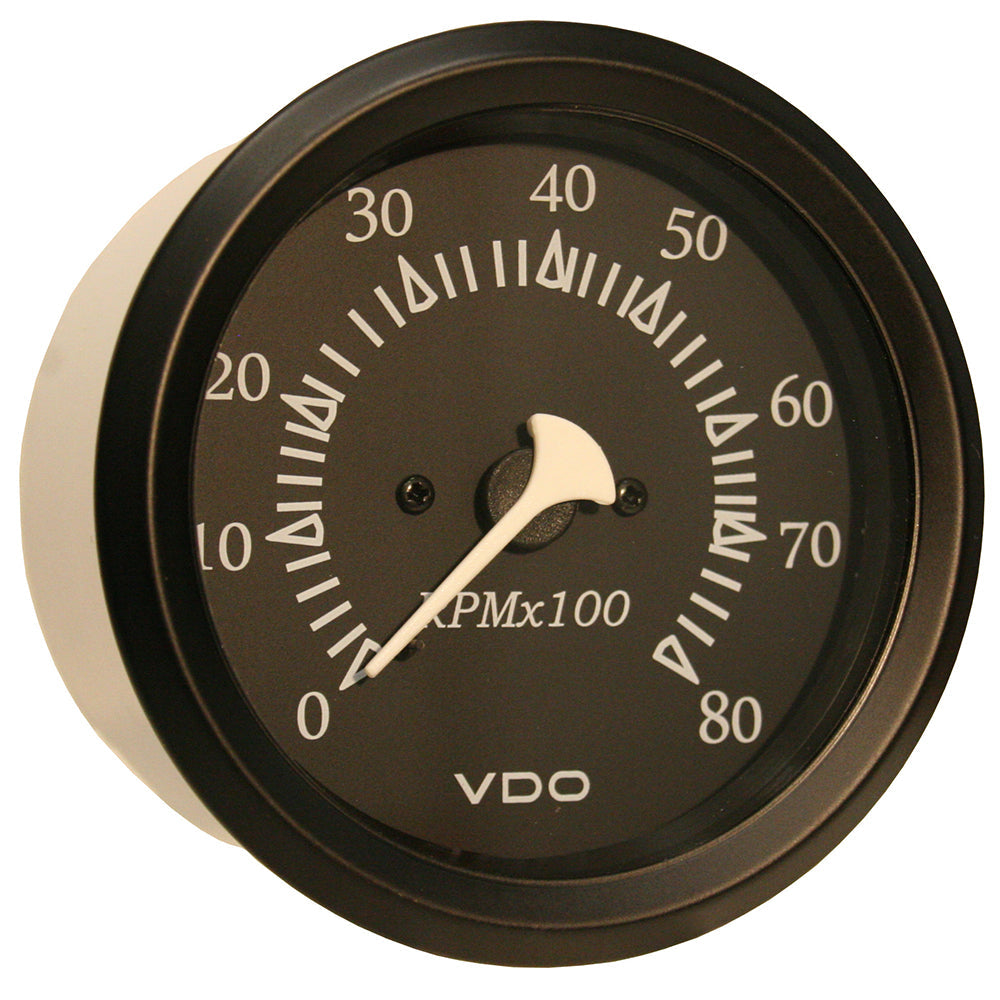 VDO Cockpit Marine 85mm (3-3/8") Outboard Tachometer - Black Dial/Bezel [333-11799] - Premium Gauges from VDO - Just $69.99! 