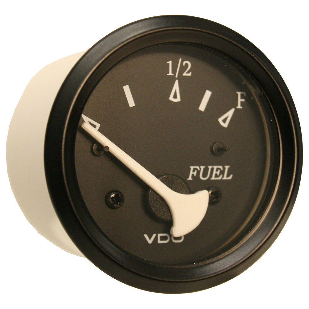 VDO Cockpit Marine 52mm (2-1/16") Fuel Level Gauge - Black Dial/Bezel [301-11802] - Premium Gauges from VDO - Just $20.99! 